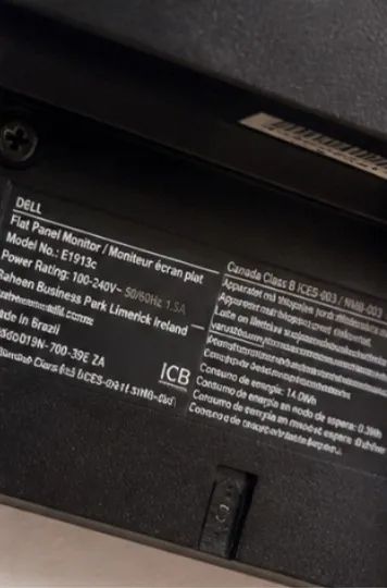 Monitor Dell 19 Polegadas E1913C LCD com Suporte Original - Foto 2