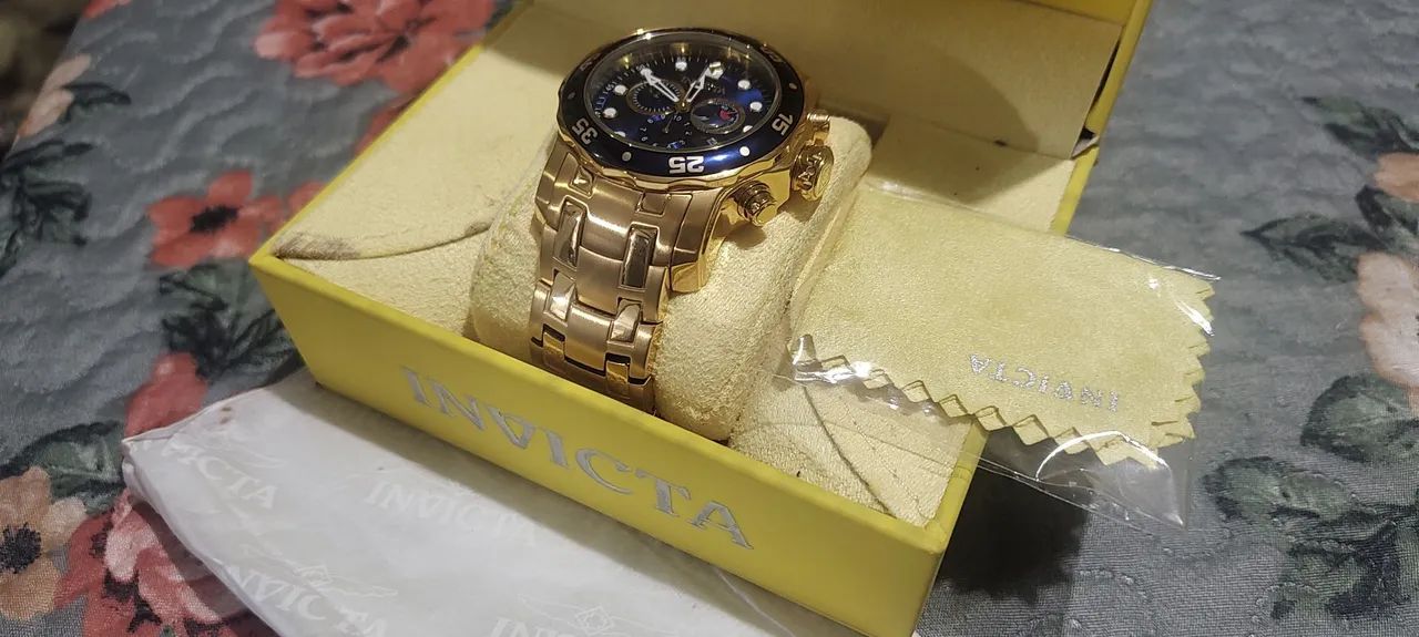Relógio INVICTA PRO DIVER 0073 dourado, ORIGINAL, sem detalhes.  - Foto 6