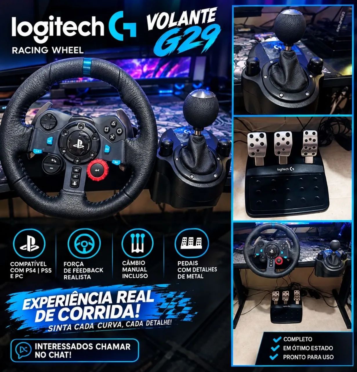 VENDO VOLANTE LOGITECH G29