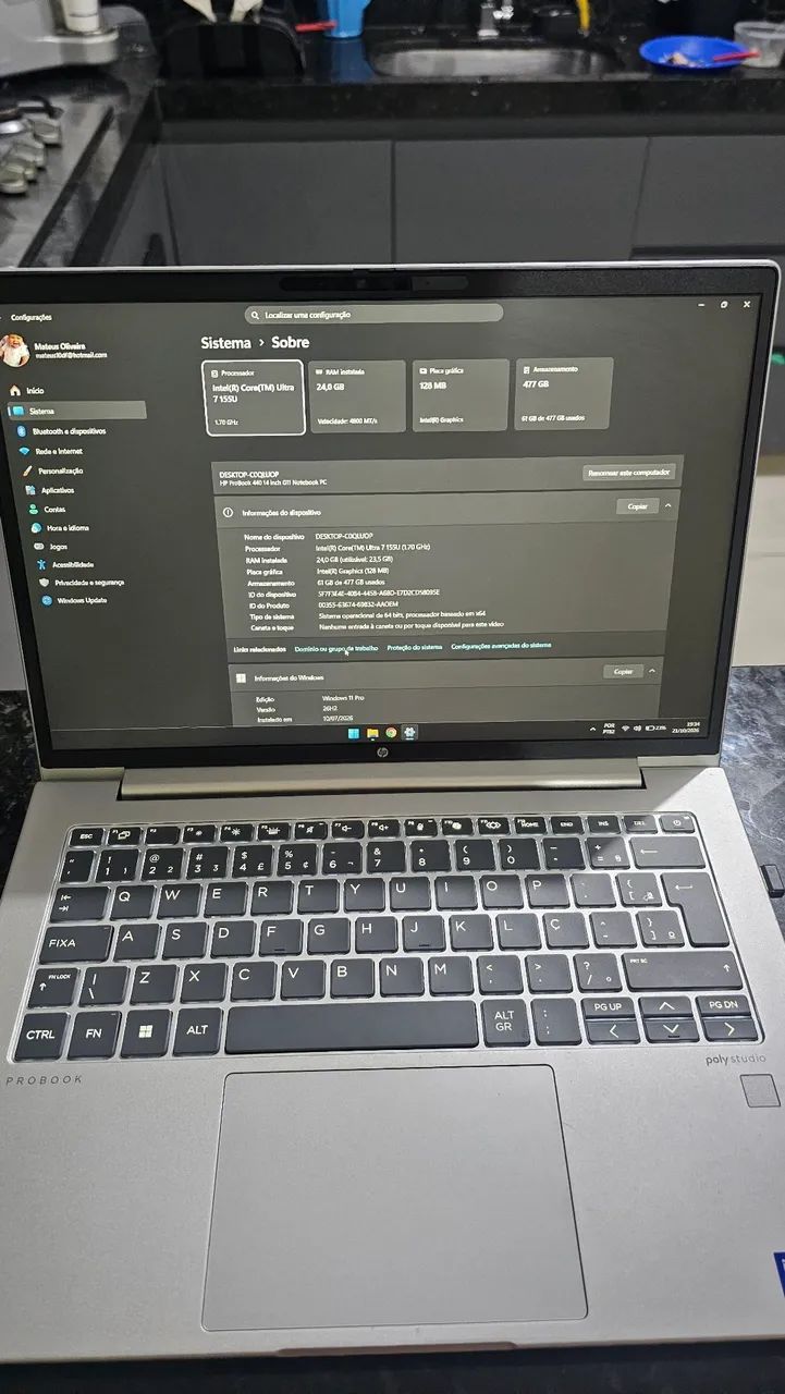 Notebook hp g11 - Foto 3