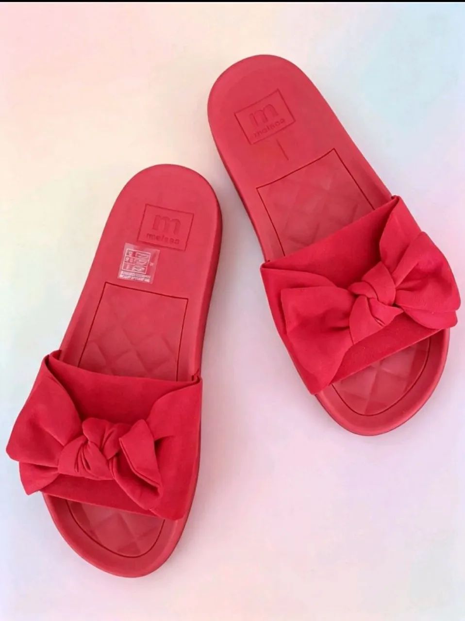Chinelo slide moleca vermelho tamanho 36 - Foto 3