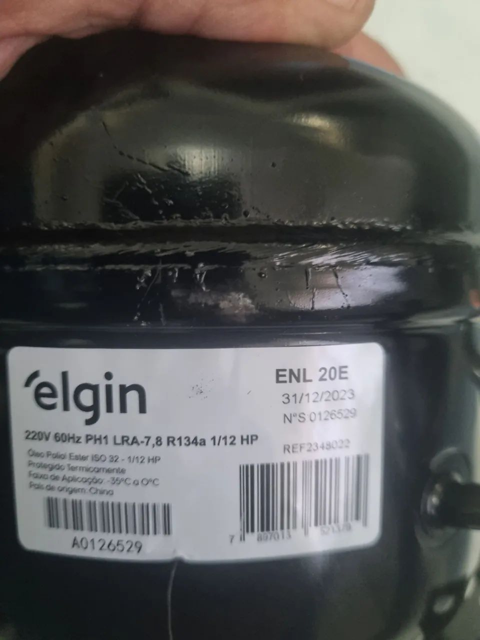 ULTIMAS UNIDADES - Motor compressor ELGIN ENL 20E - 1/12 HP 220 a 60 HZ - NOVOS - Foto 3