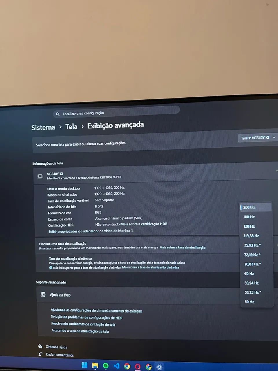 Monitor Gamer Acer Nitro 24? IPS 200Hz 1ms - Foto 3