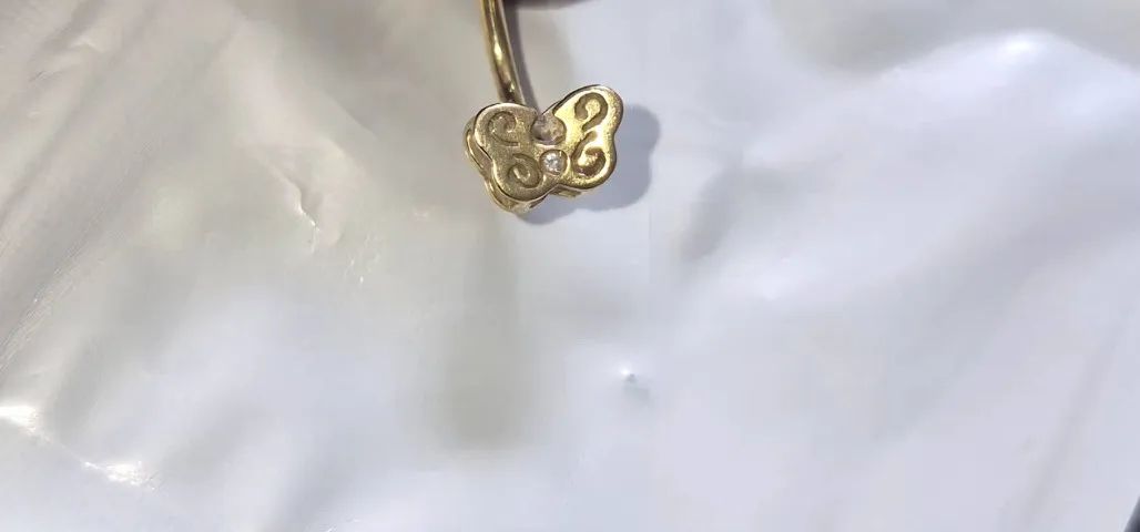 Piercing de Umbigo em Ouro 18K (750) - Foto 2