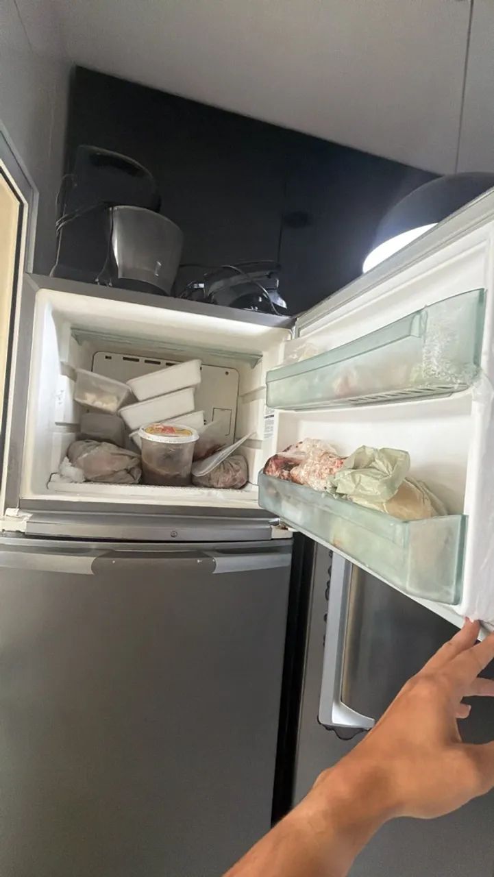 Geladeira Brastemp plotada inox usada  - Foto 3