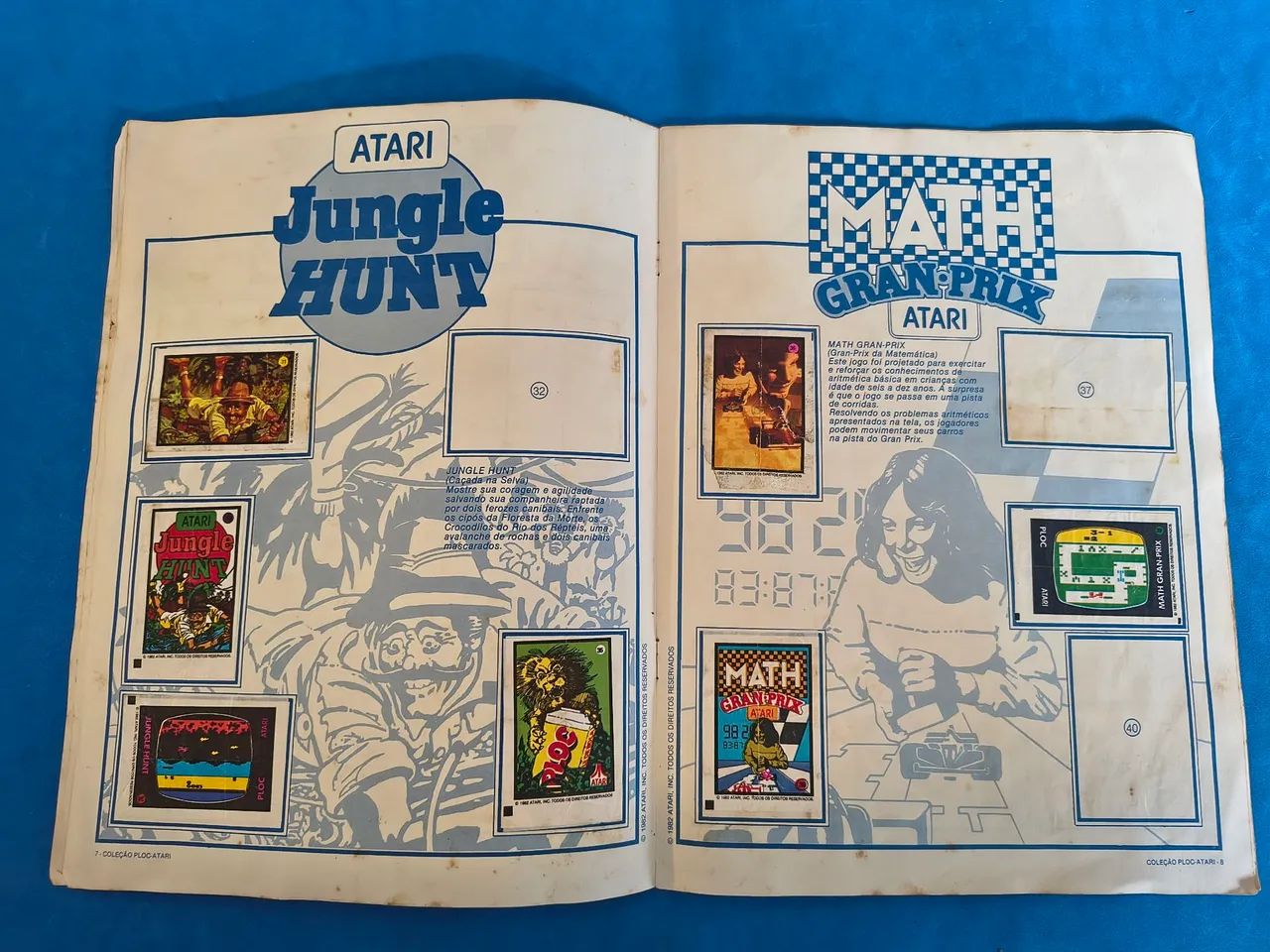 Álbum de Figurinhas Chicletes Ploc Atari 1982 - Foto 5