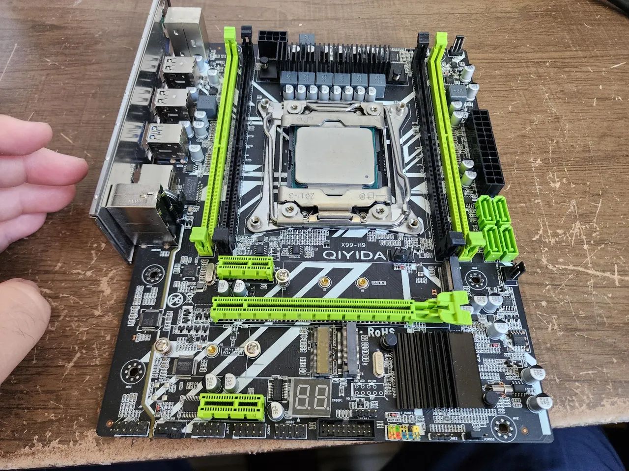 Placa mae x99 + processador 