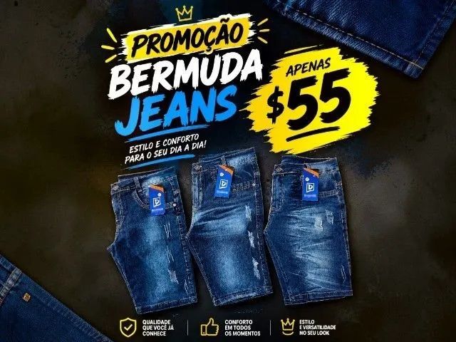 Bermuda jeans em Belém 