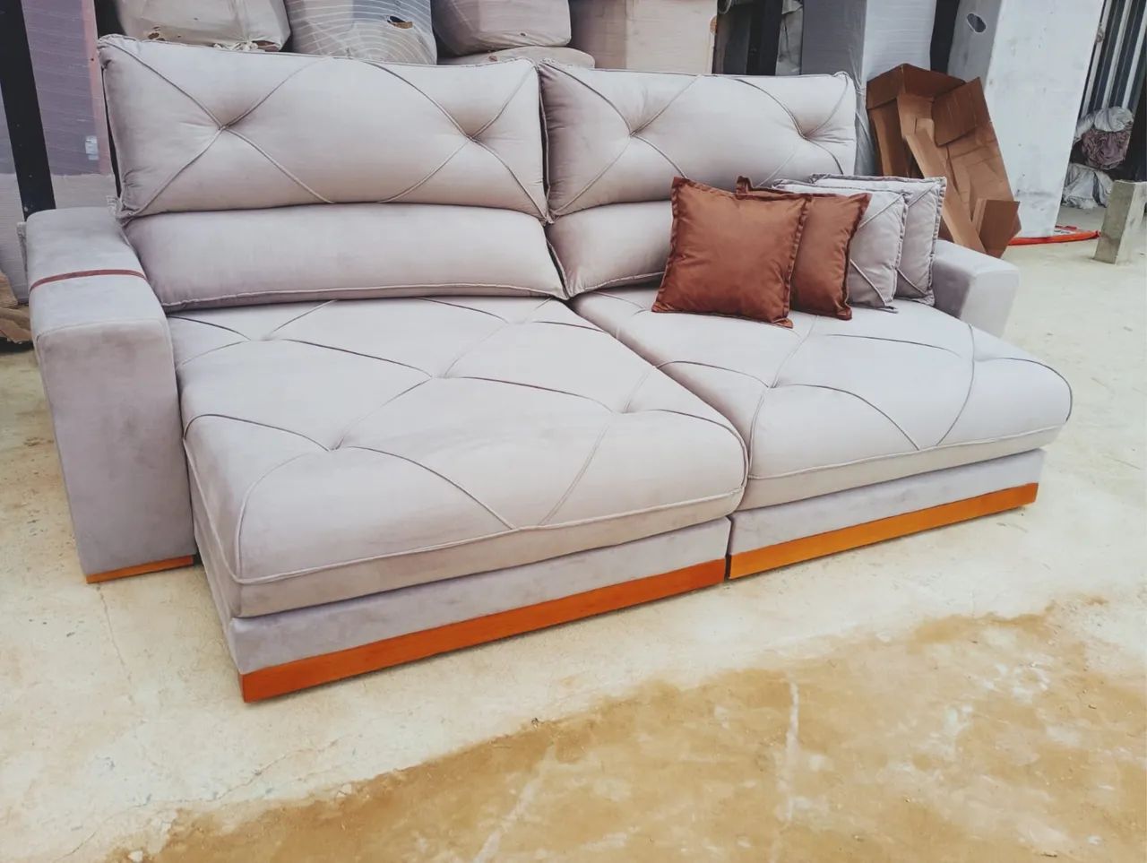 Sofa retratil 2,90m luxoo novo  - Foto 5