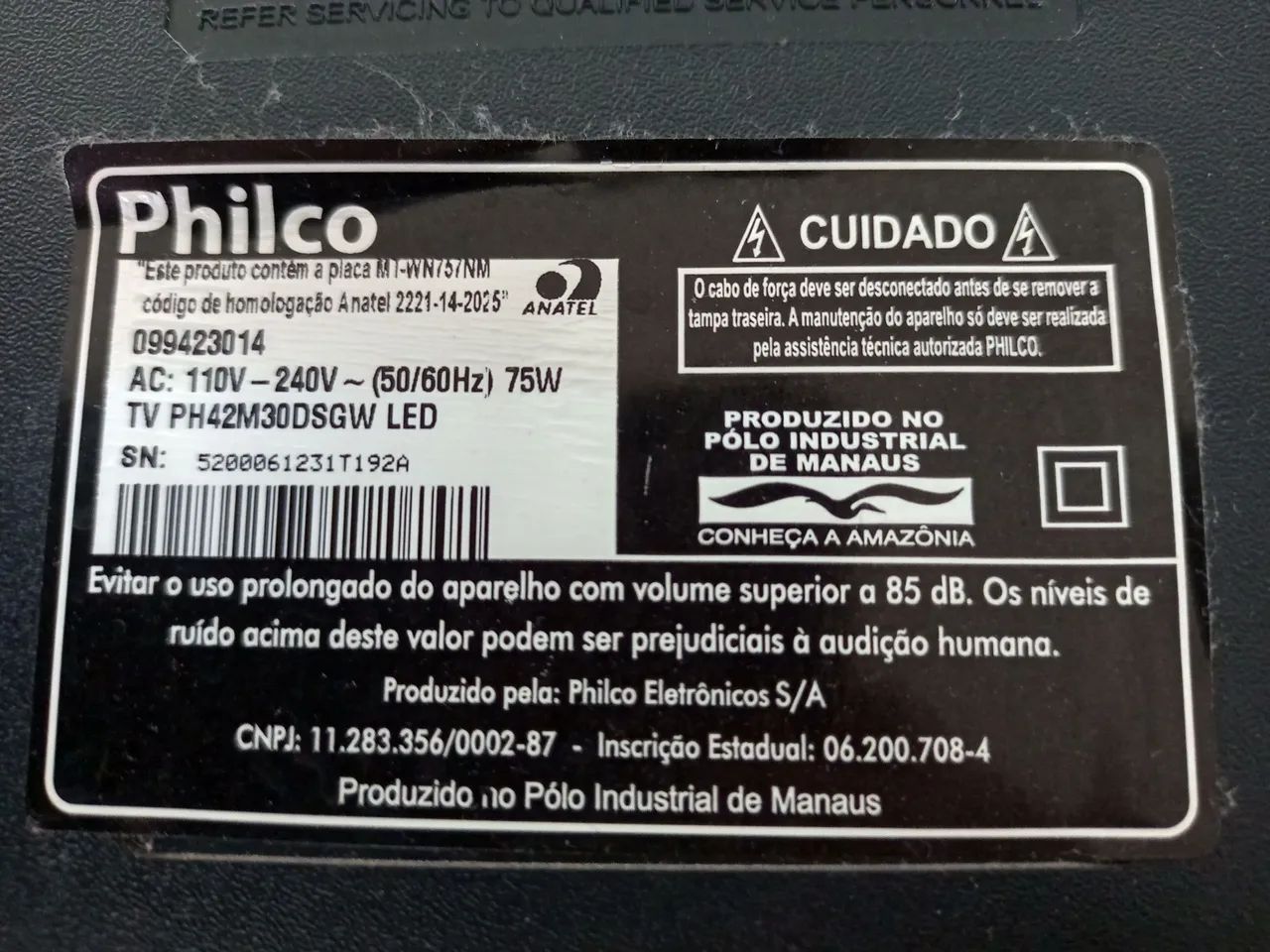 Smart tv Philco led 42" tela com defeito  - Foto 4
