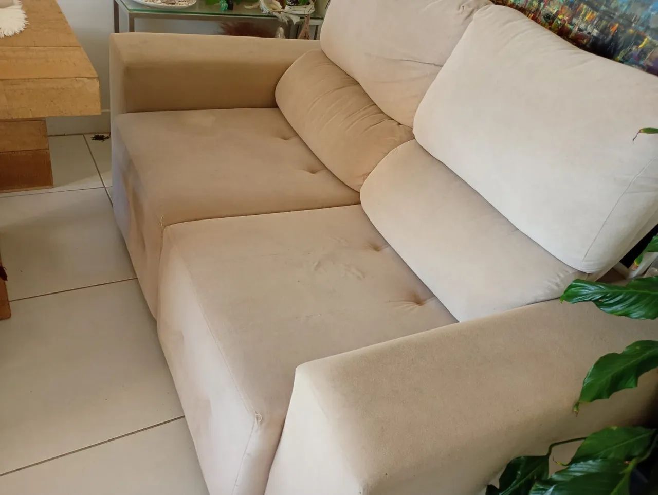 2 Sofás Retráteis de 2 e 3 lugares usados