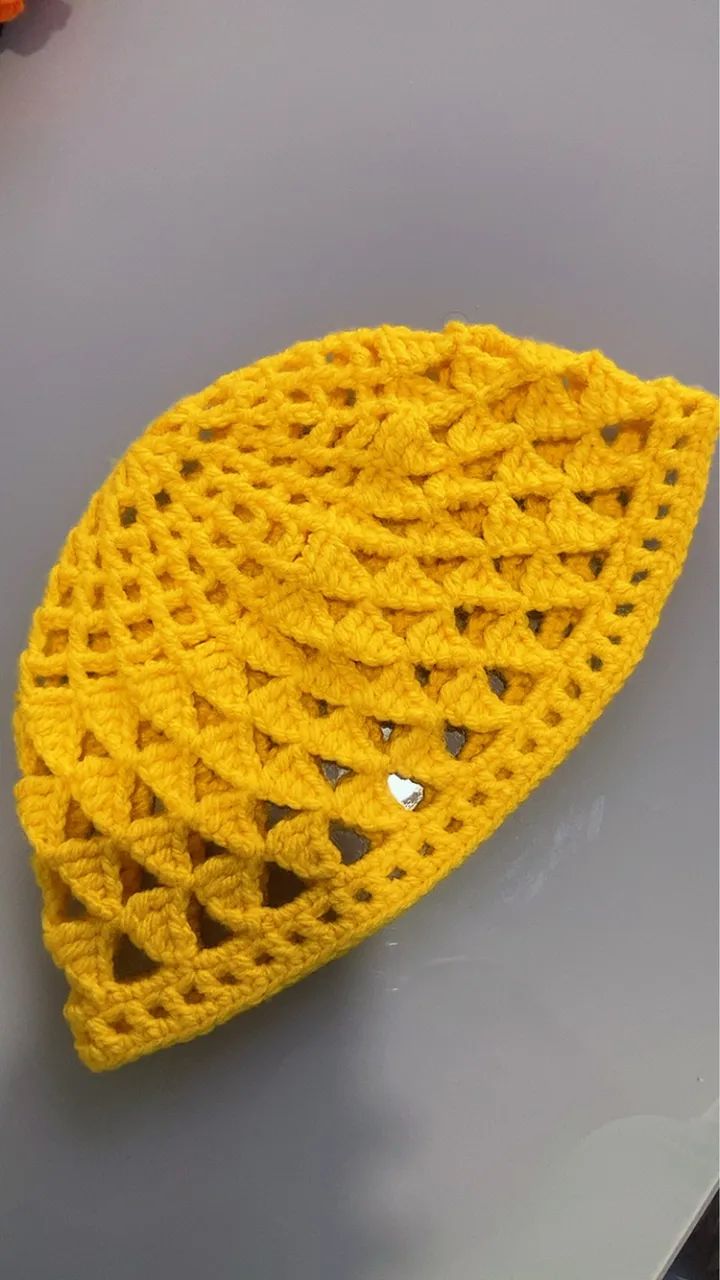 Touca de crochê (Headpiece) - Foto 3