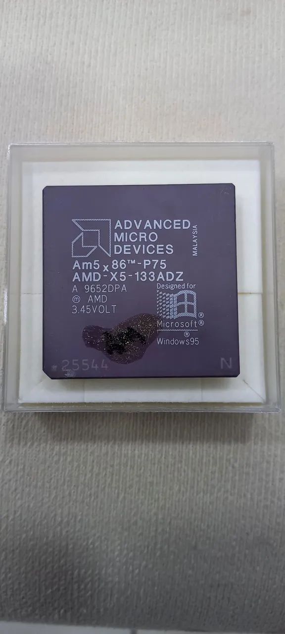 PROCESSADOR RARIDADE AMD 5X86 133MHz - Foto 2