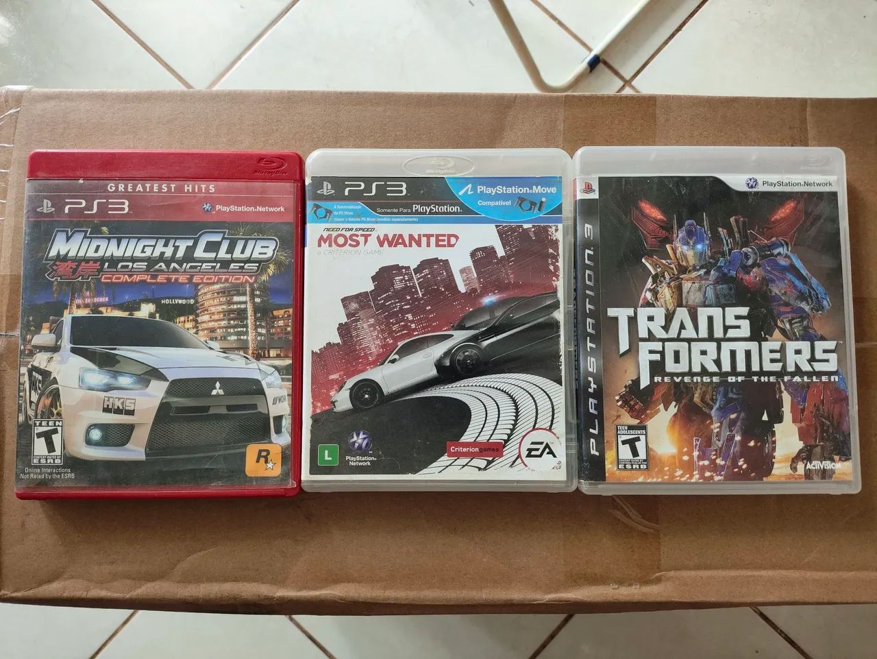 Vendo jogos de Playstation 3 - Transformers e Need for Speed Most Wanted.