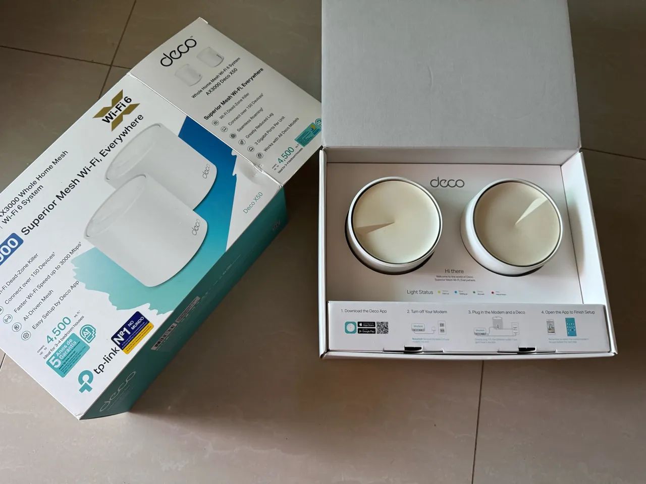 Roteador TP-Link Mesh Deco X50 AX3000 - Foto 2