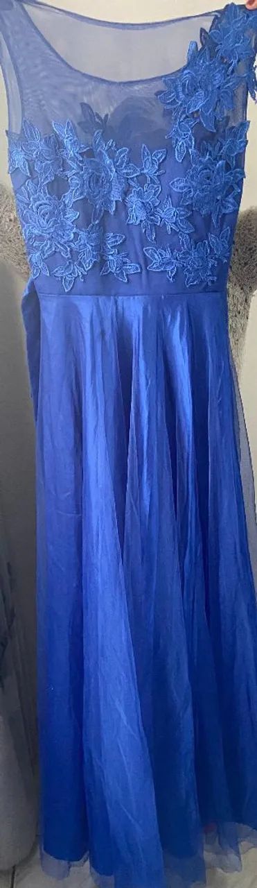 Vestido azul Usado uma vez Tamanho M