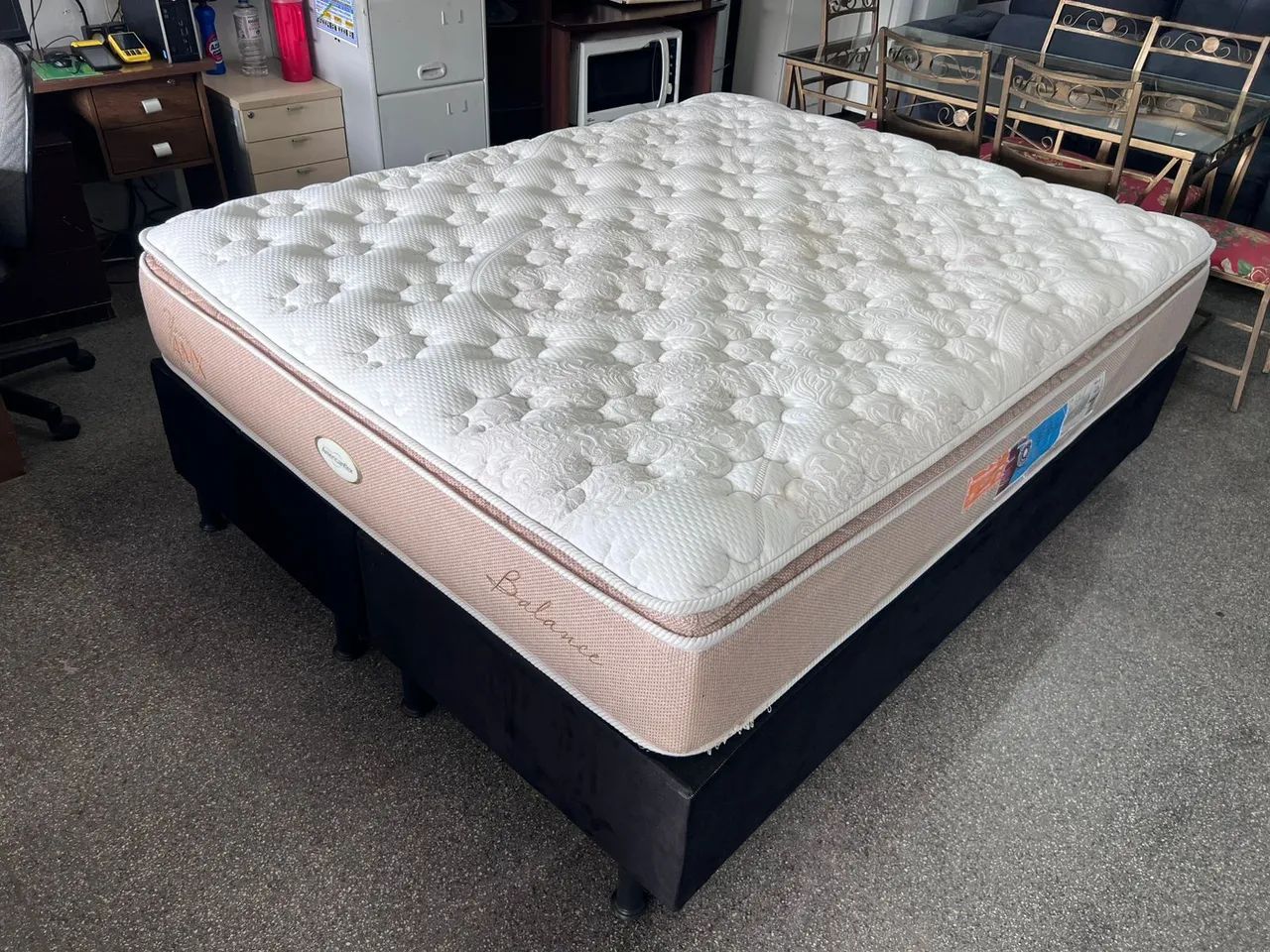 Cama box Queen size Colchão americaflex molas ensacandas bambú  - Foto 2