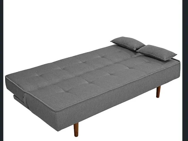 Sofá-cama linho - 3 lugares - Foto 2