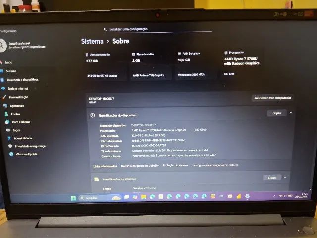 NOTEBOOK IDEAPAD 3 LENOVO - Foto 2