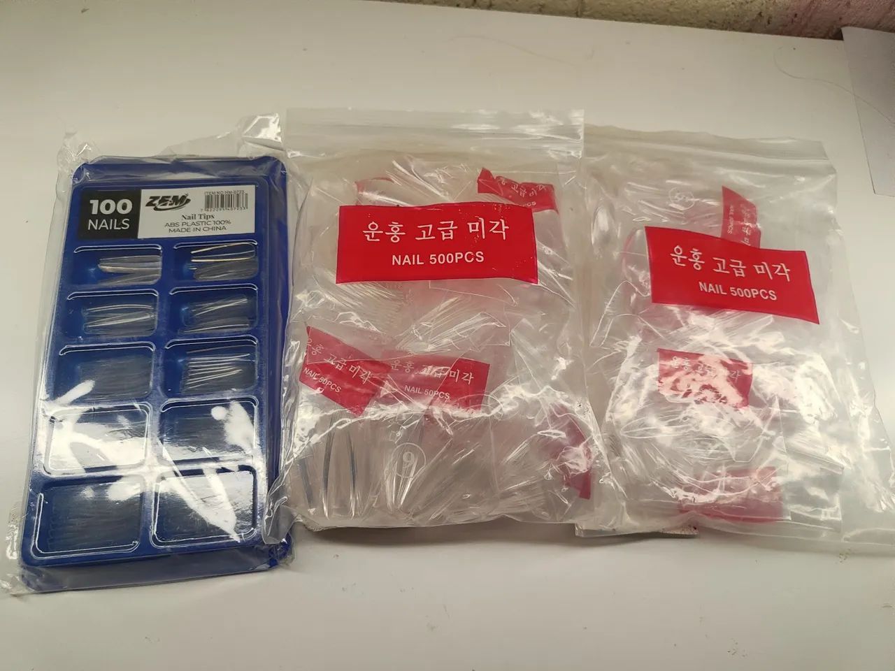 Kit de Tips para Alongamento de Unhas - 1.100 Unidades