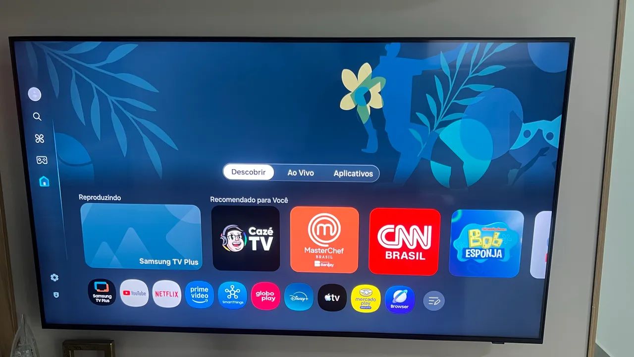 Smart Tv Crystal 55 4k Preto Samsung Bivolt - Foto 3