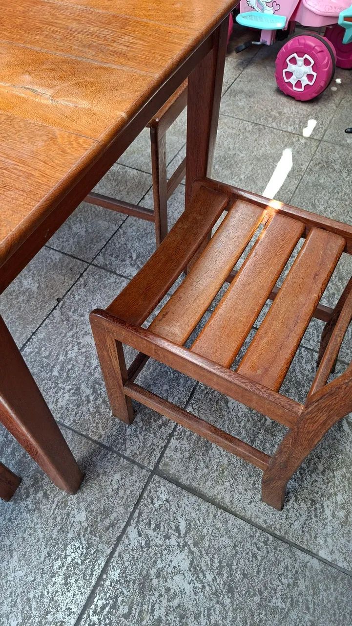Mesa em madeira maciça reforçada leia  - Foto 3
