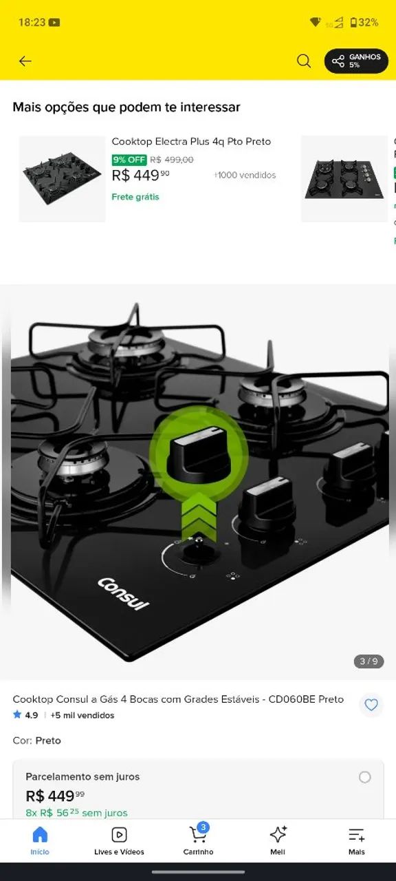 Cooktop Consul 4 bocas  - Foto 2