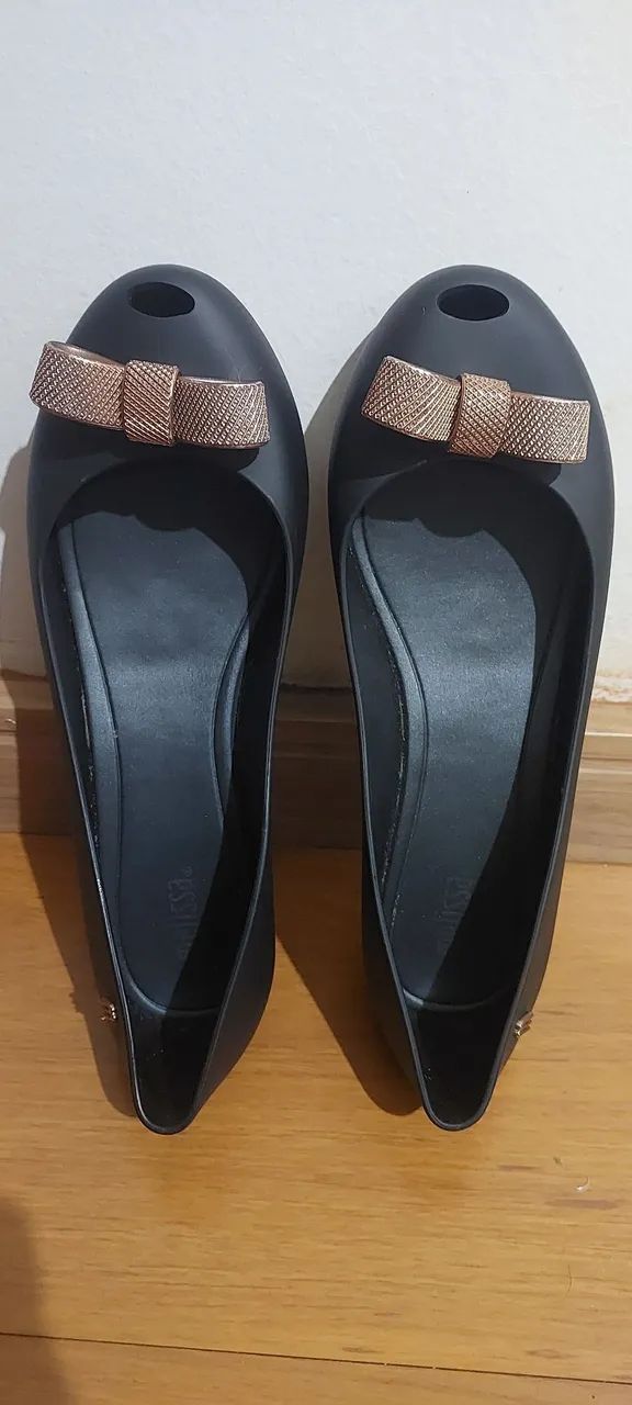 melissa ultragirl bow chrome preta - Foto 3