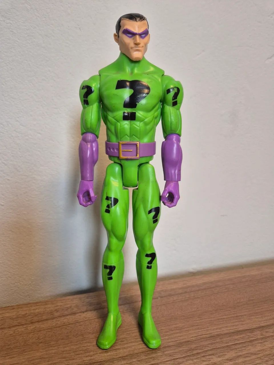 Boneco original Charada DC Comics da Mattel, 30cm, sem caixa original  (usado).