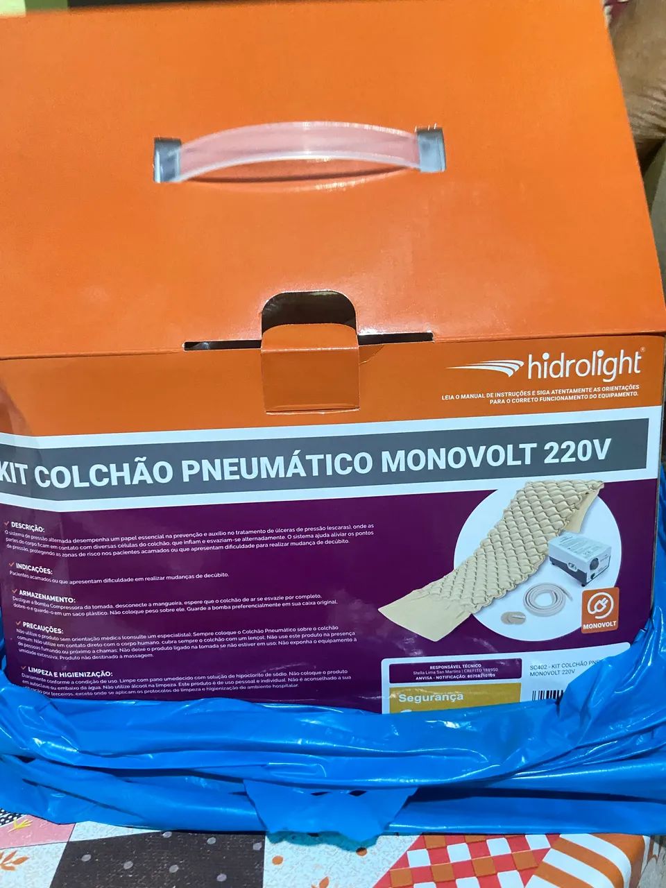 Kit  Colchão pneumático monovolt 220v - Foto 5