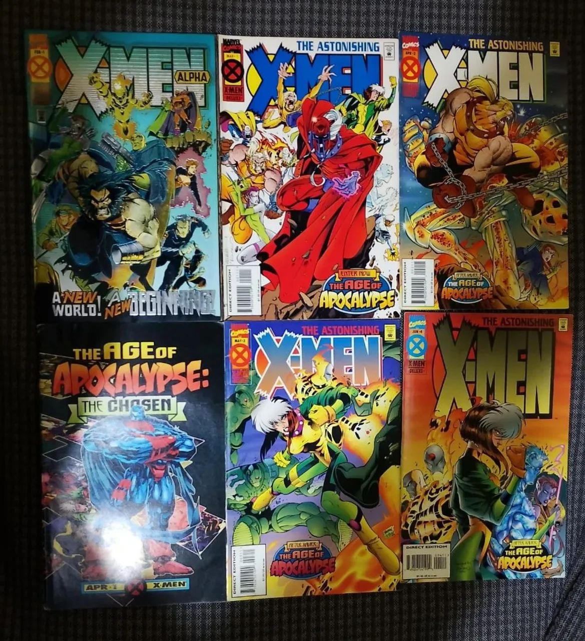 Coleção completa importada Age Of Apocalypse edições originais em