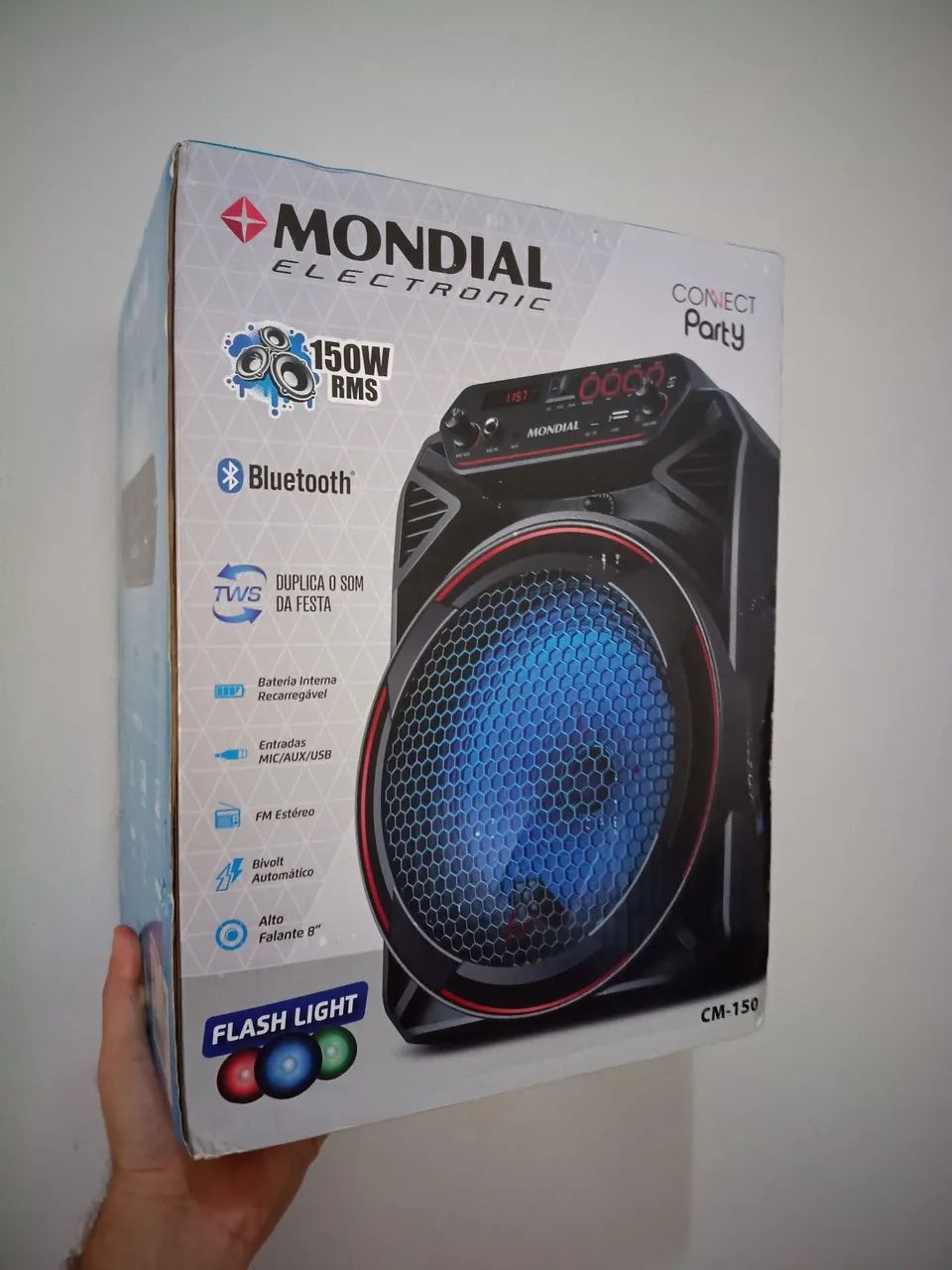 Caixa de som Bluetooth amplificada 150W 