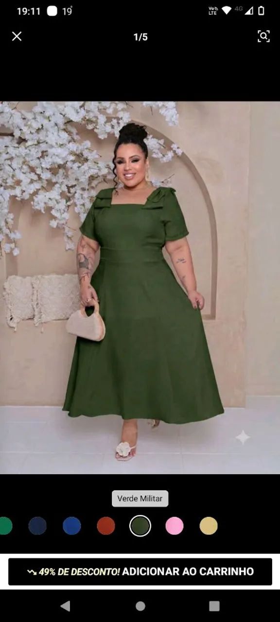Vestido nunca usado (moda evangélica) número G3