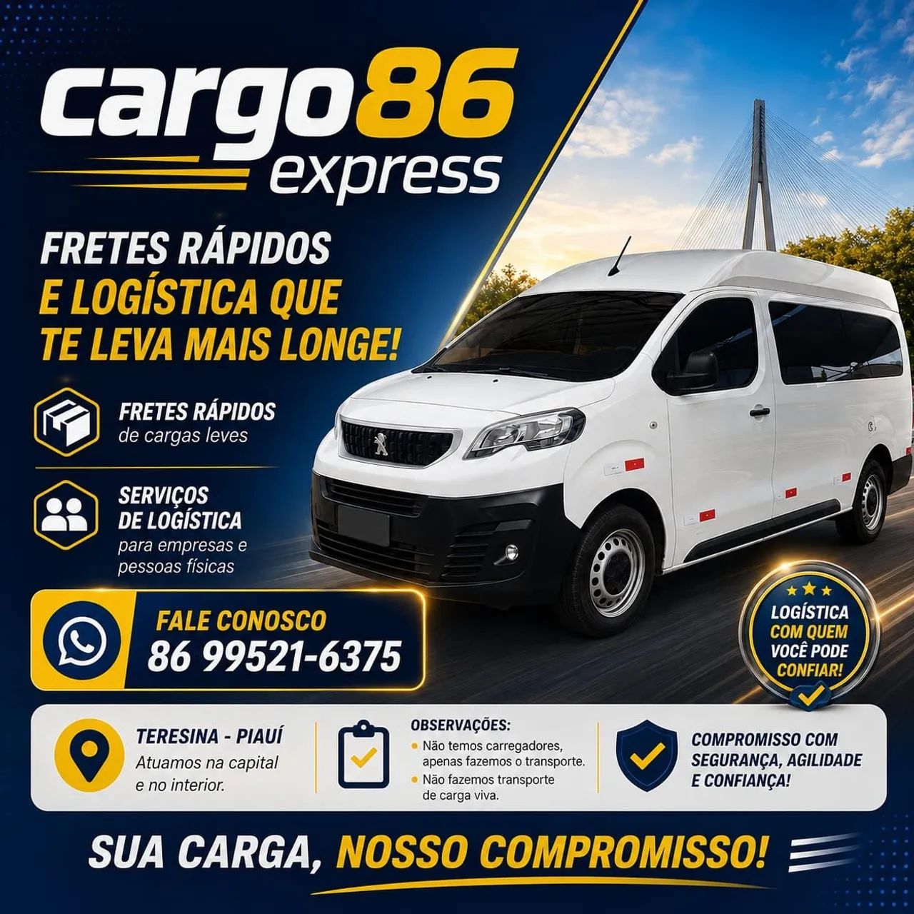  experiência em frete e logística 