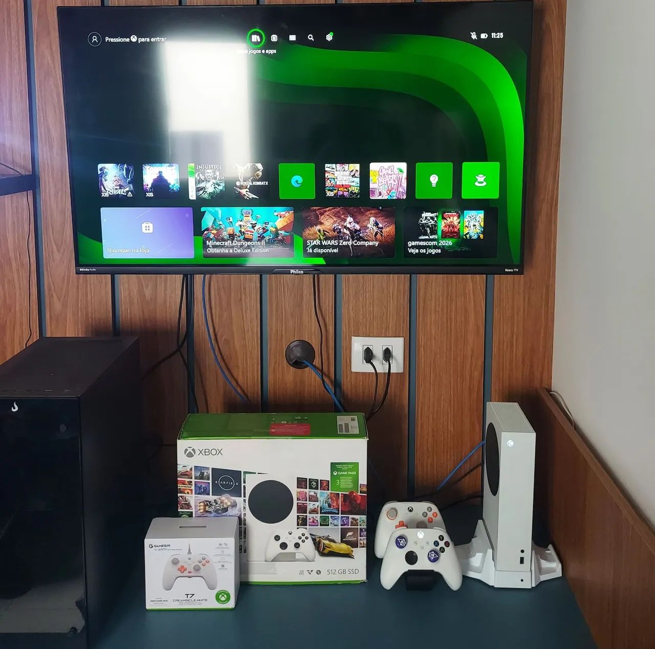 Xbox Series S+2 Controles+Base+Gamepass code