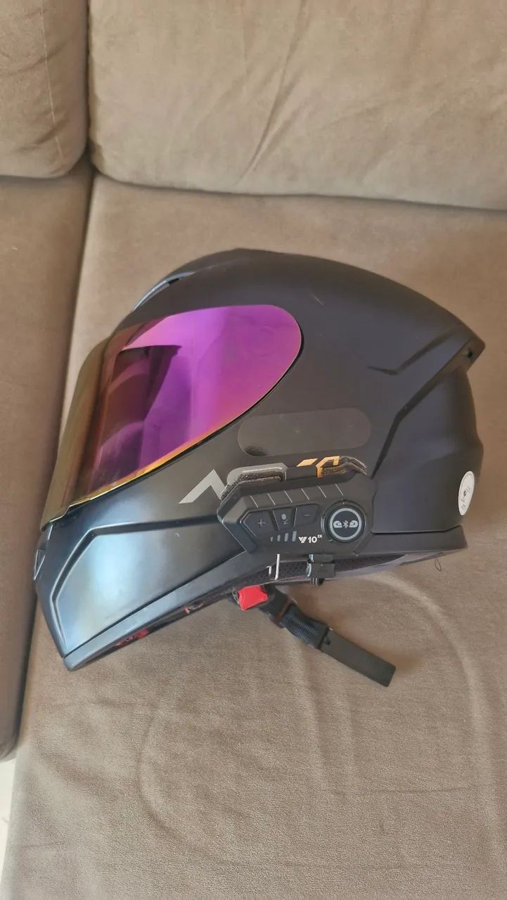 Capacete asx com intercomunicador  - Foto 3