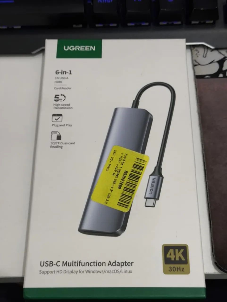 HUB USB-C Ugreen 6-in-1