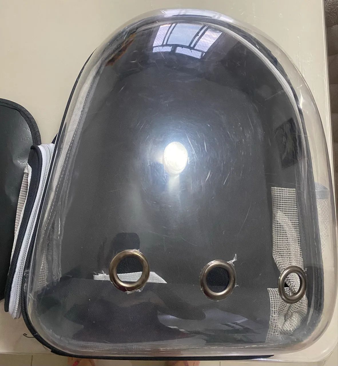 Mochila Bolsa Pet Visão Panorâmica Astronauta Color Gato Ou Cachorro - Foto 3