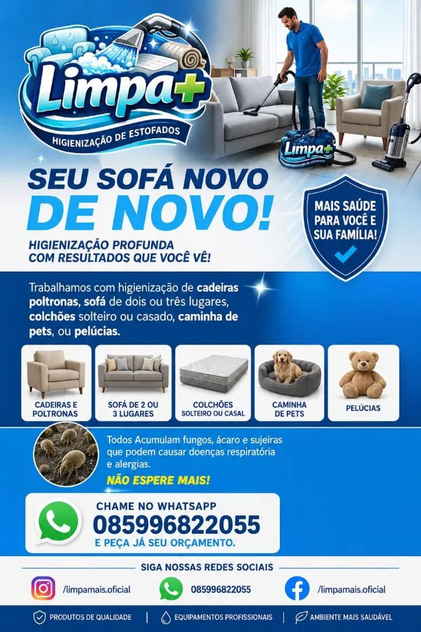 Higienização de estofados 
