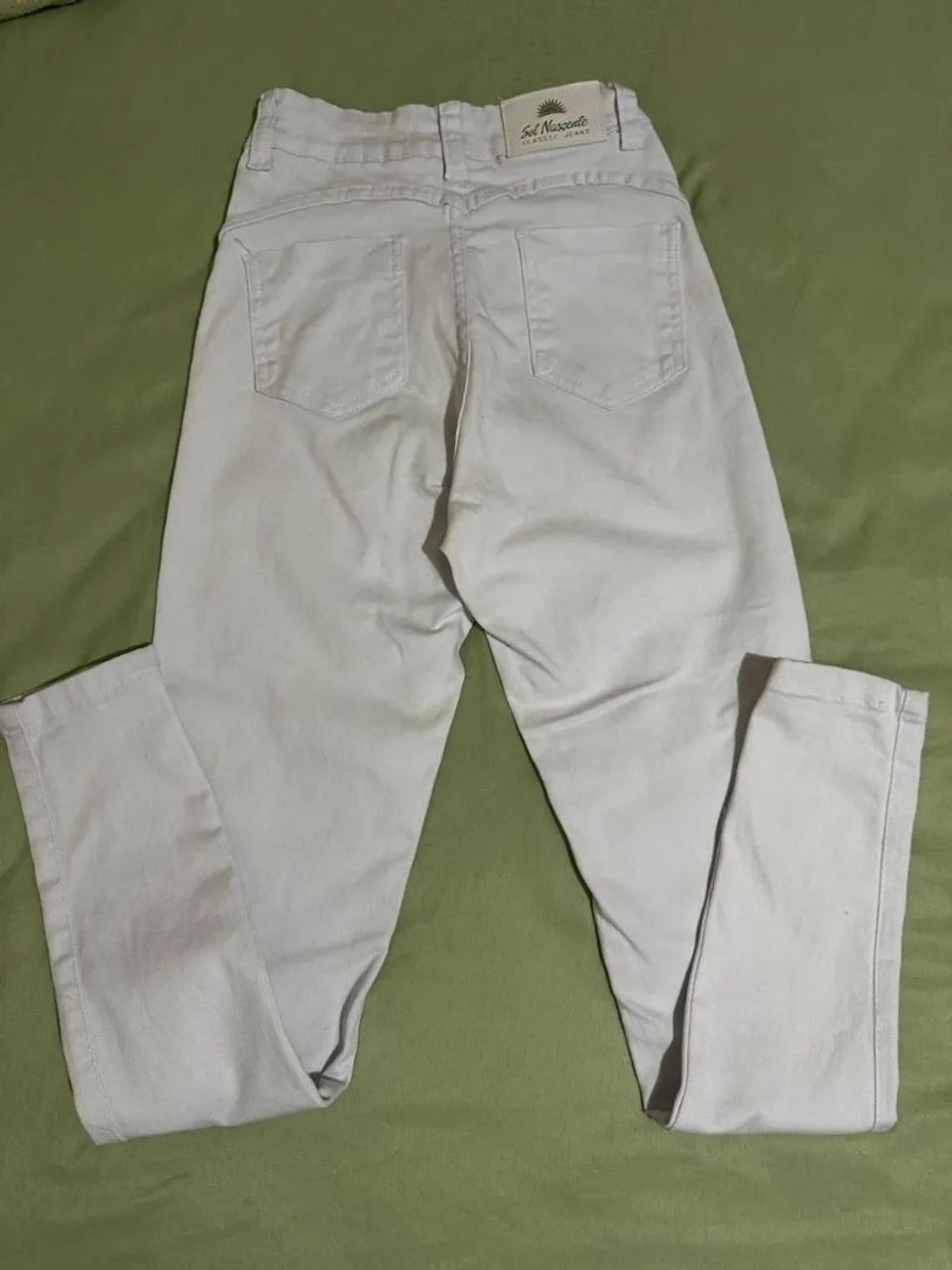 Calça Jeans branca 38 - Foto 2