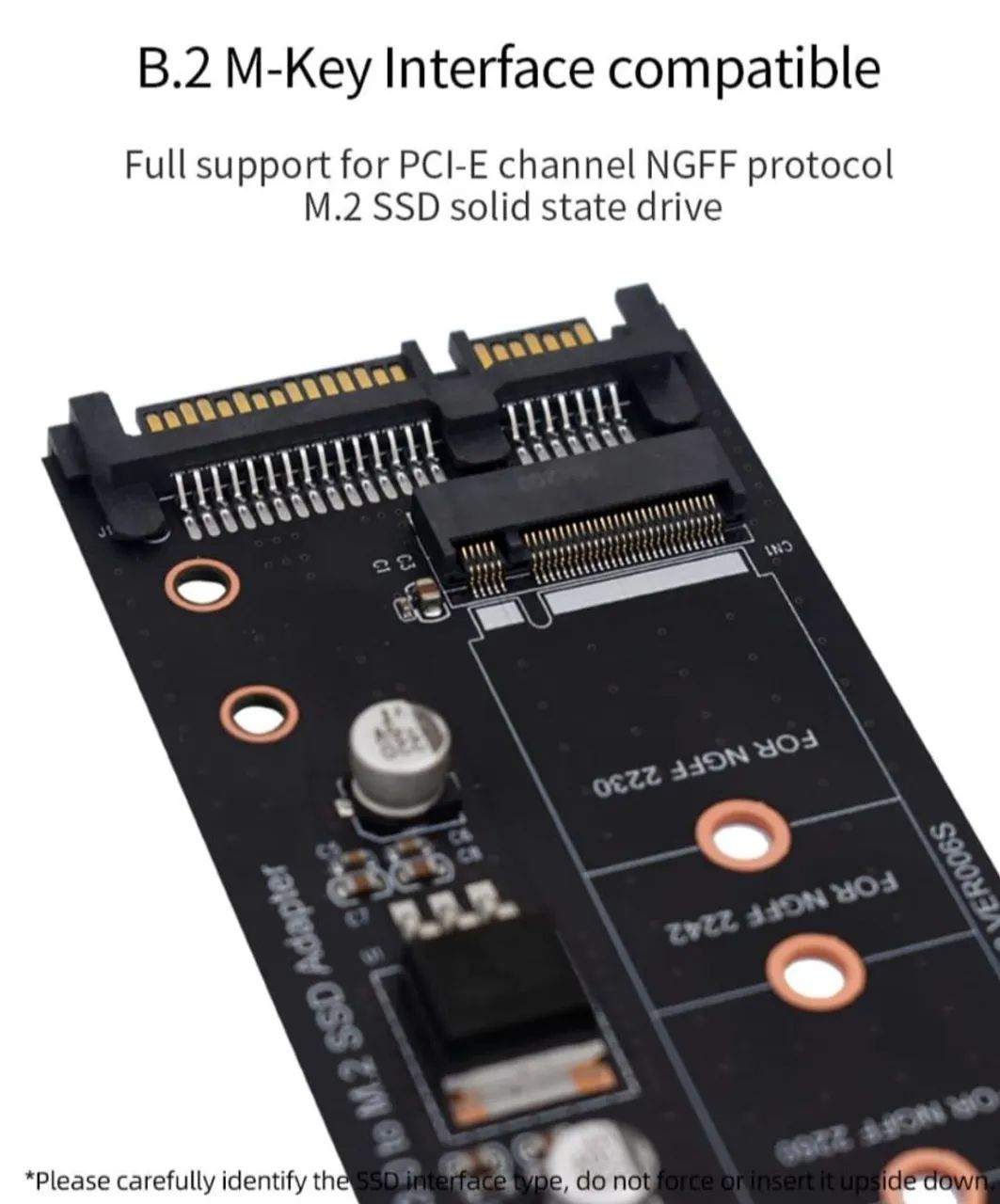 Placa Adaptadora mSATA e SSD M.2 (NGFF) SATA para SATA 2.5. - Foto 2