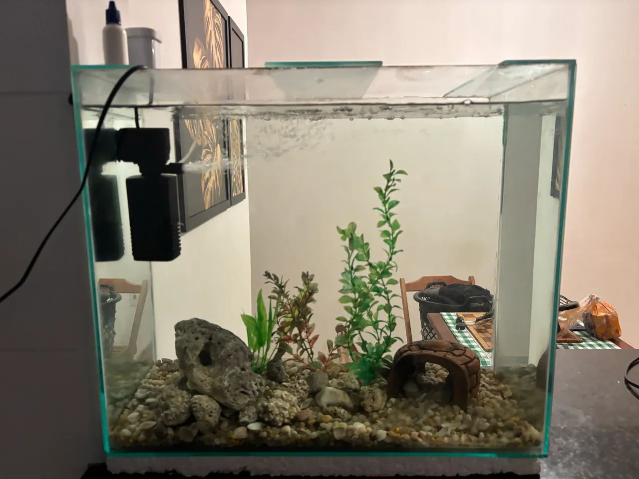 Aquário completo 90 litros 