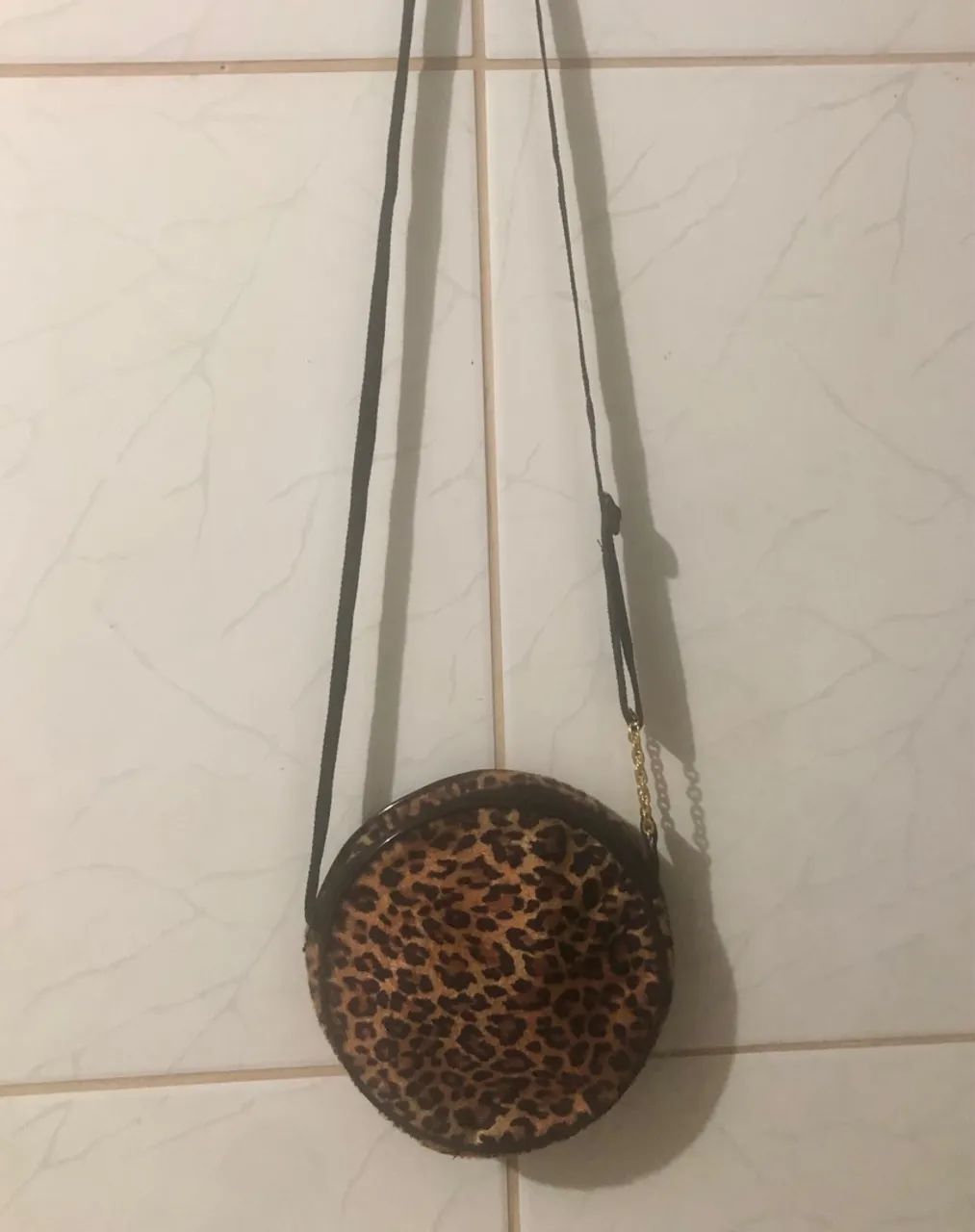 Bolsa redonda animal print 