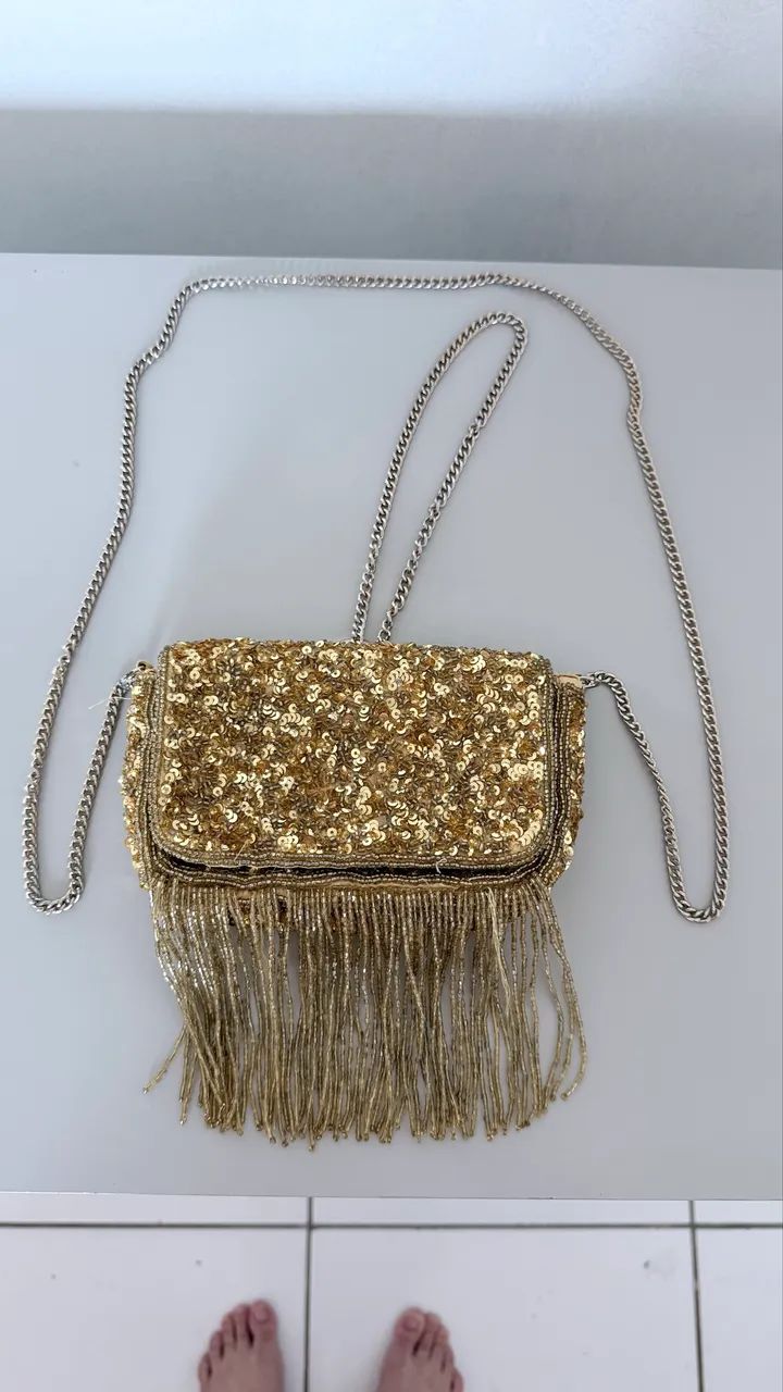 Bolsa Paetê Zara 