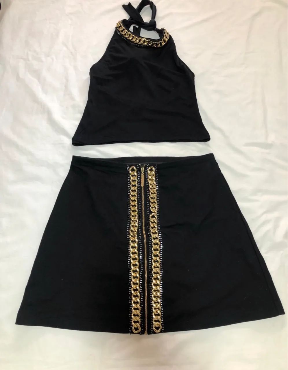 Saia e cropped Lança Perfume TAM G