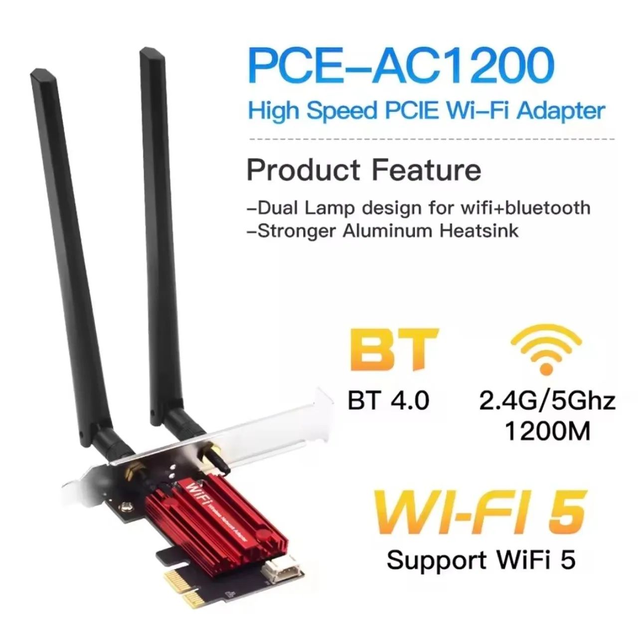 Adaptador sem fio PCI-E - Wifi e Bluetooth - Para PC - Foto 4