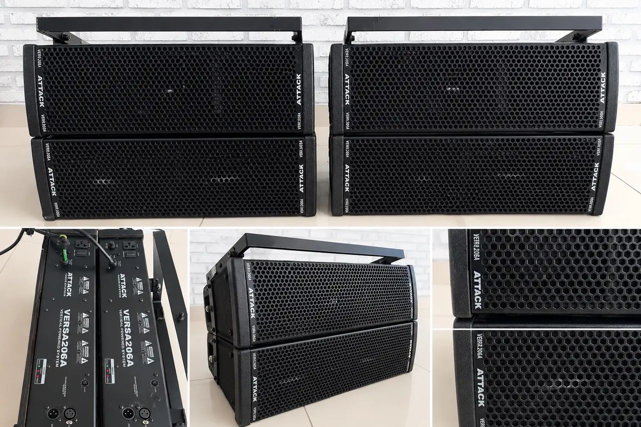 LINE ARRAY ATTACK VERSA 206A - KIT COM 4 CAIXAS ATIVAS - Foto 2