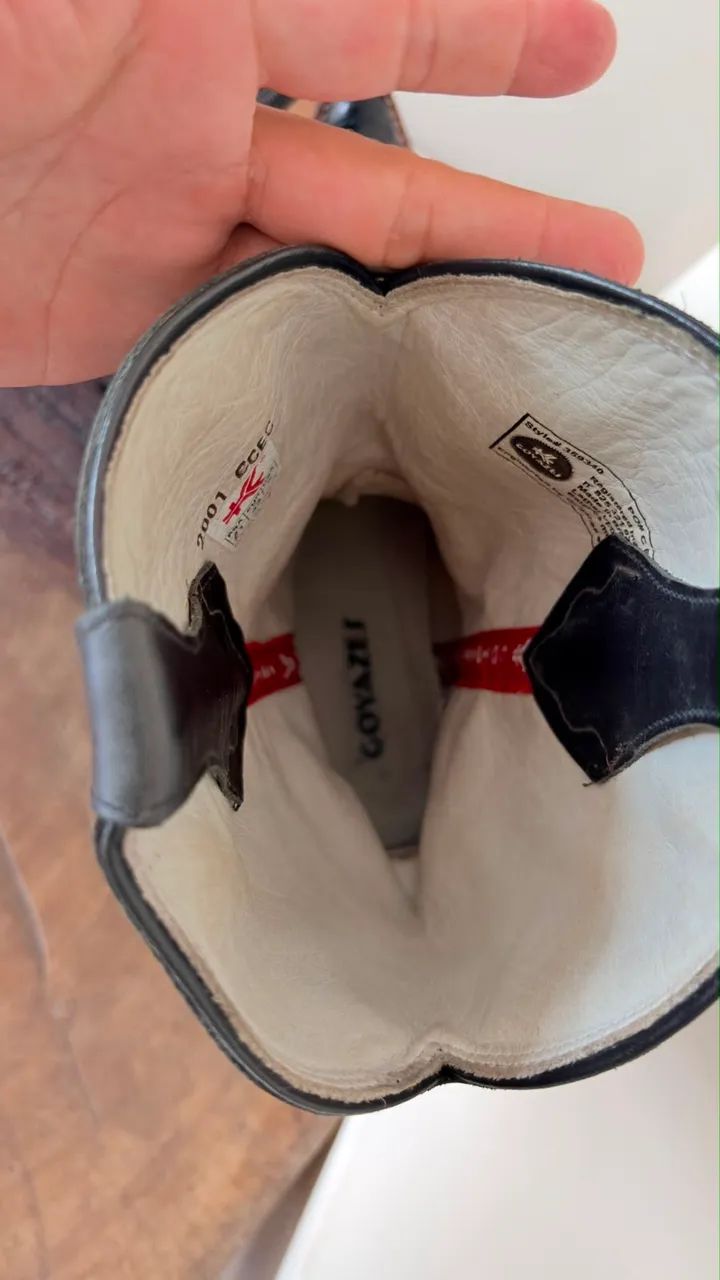 Bota de couro de cobra  - Foto 3
