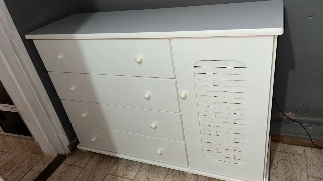 Cômoda bebê trança 100% MDF