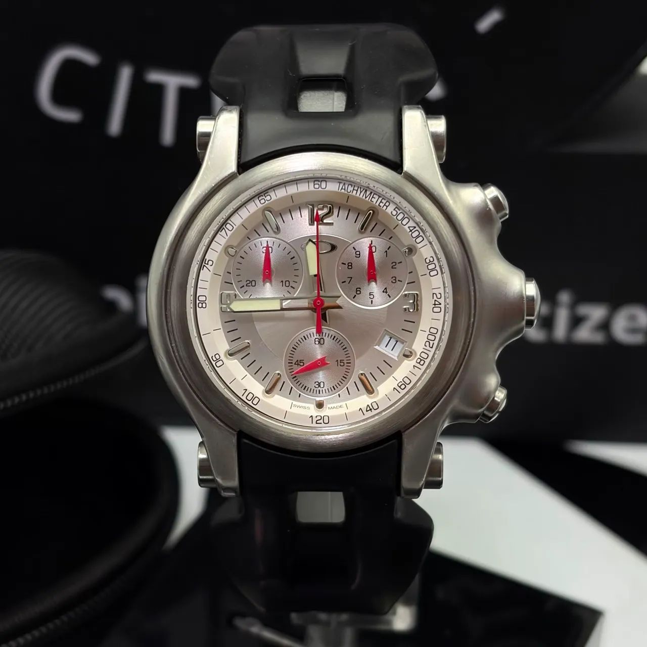 RELÓGIO OAKLEY HOLESHOT 6-HAND HONED WHITE DIAL